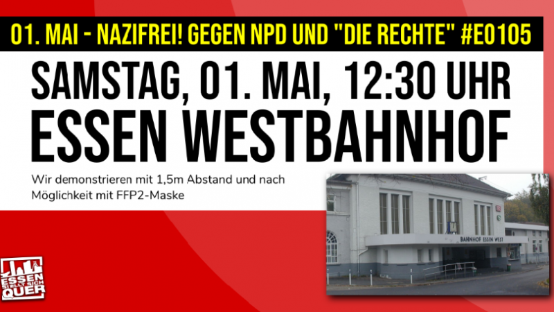 01. Mai – Nazifrei!  Erfolgreicher Protest gegen NPD und „DIE RECHTE“