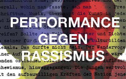 Performance gegen Rassismus